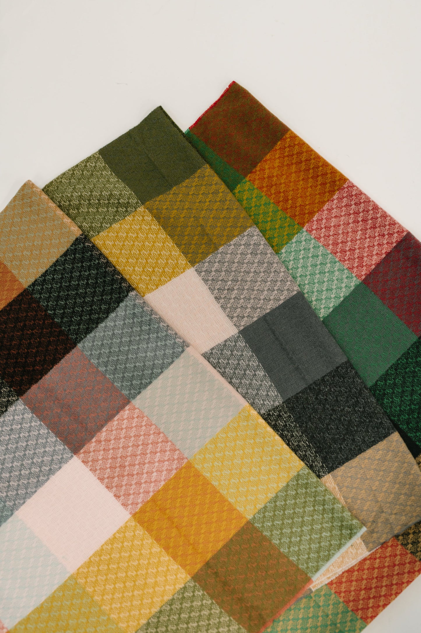 Keep Me Cozy Checkered Fringe Scarf in Berry