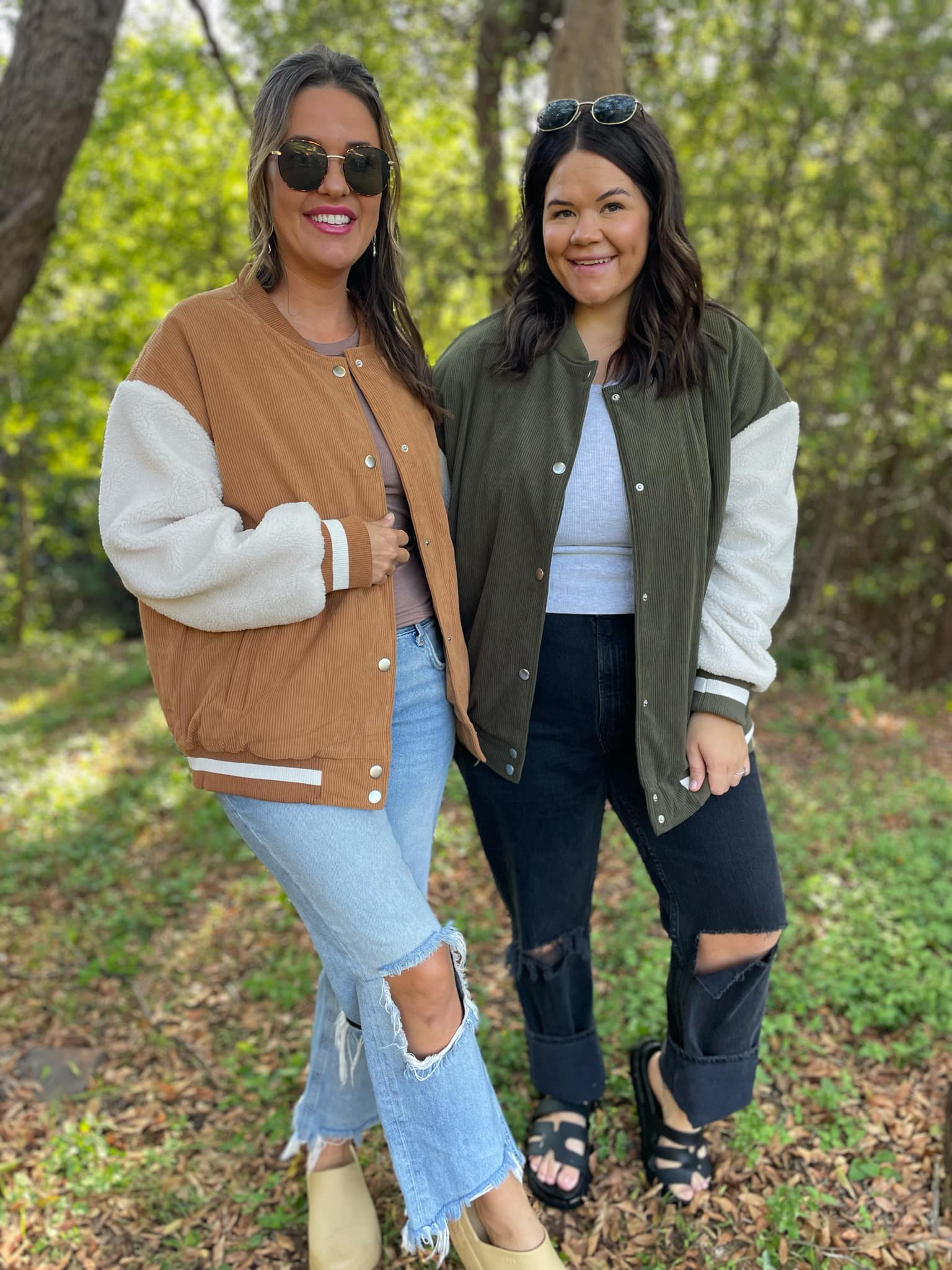PREORDER: Corduroy Bomber Jacket in Two Colors  Southern Rays Boutique