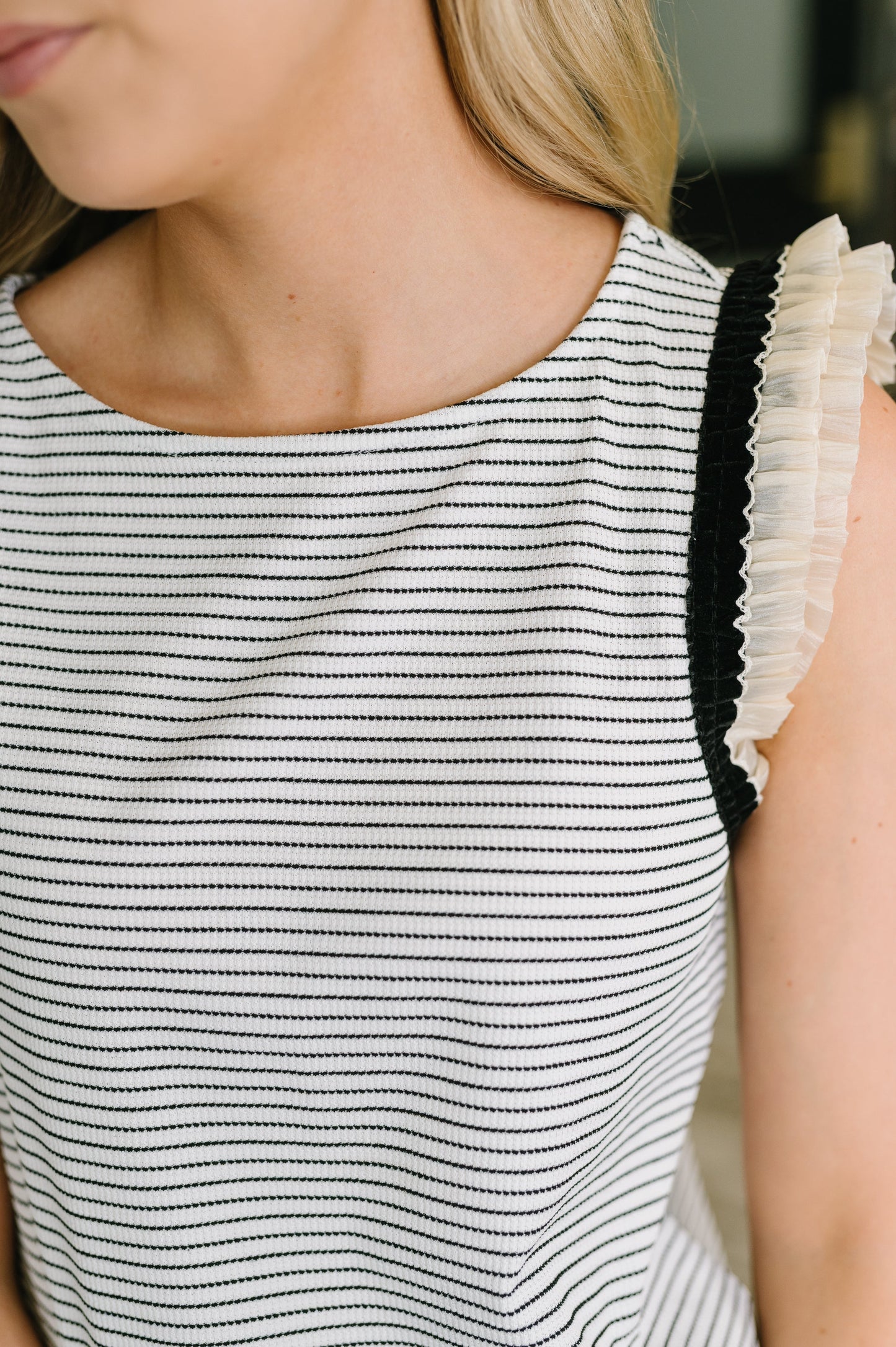 Exceeding Expectations Ruffled Sleeve Blouse