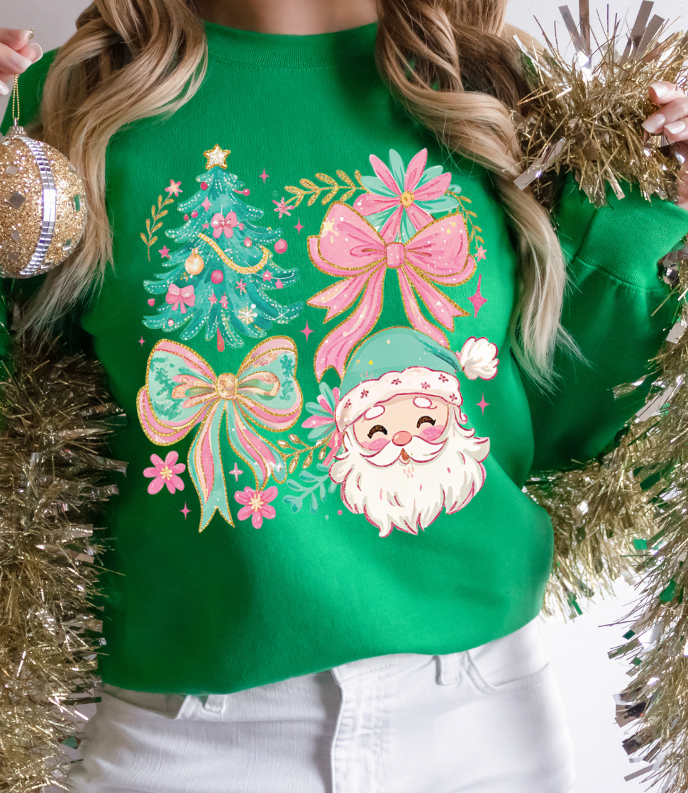 Tinsel and Bow Graphic Tee and Sweatshirt